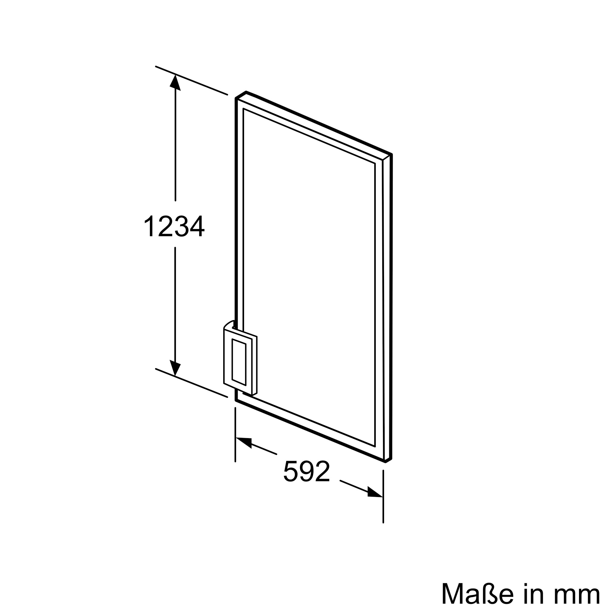 Bild von Siemens KF40ZAX0 Türfront mit Alu-Dekorrahmen