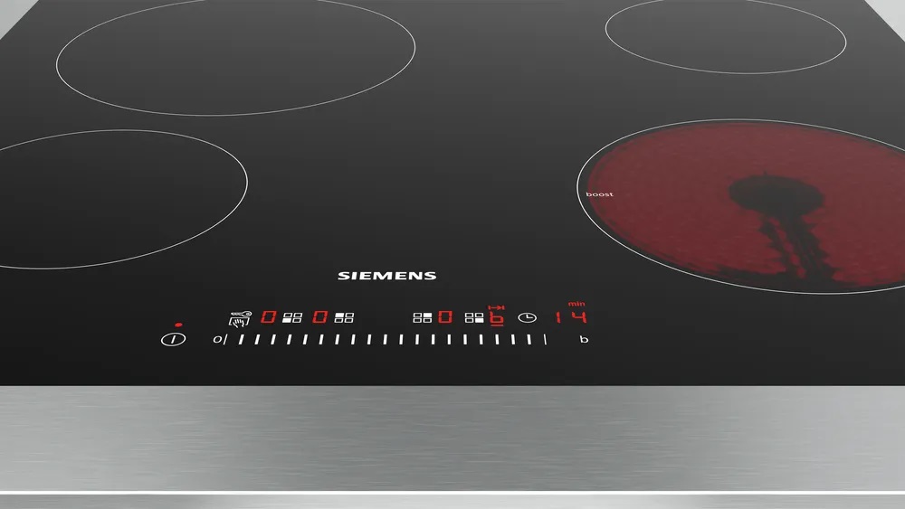 Bild von Siemens ET601FEP1C iQ100 Elektrokochfeld 60 cm Schwarz