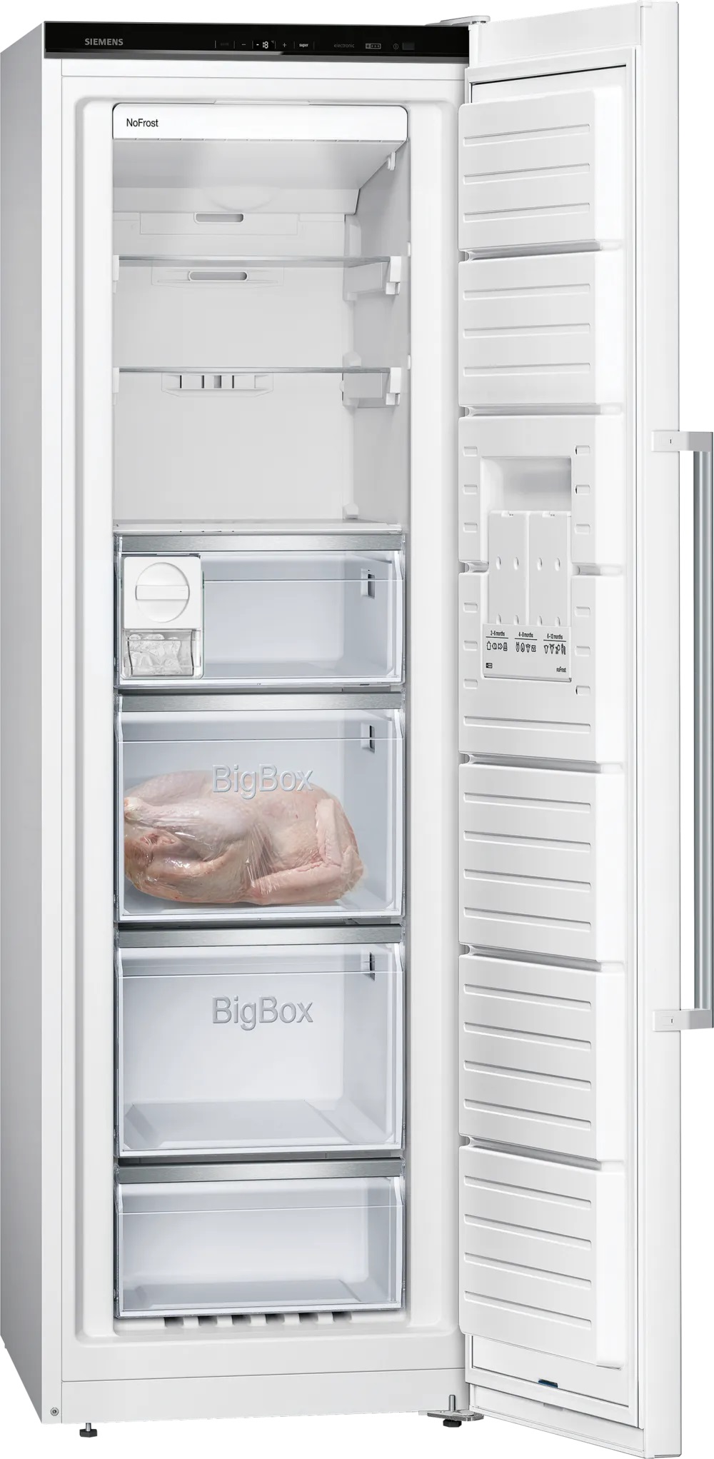 Bild von Siemens GS36NAWEP iQ500 Freistehender Gefrierschrank 186 x 60 cm Weiss