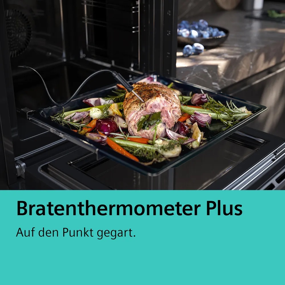 Bild von Siemens HS736G3B1C iQ700 Einbau Dampfbackofen 60 x 60 cm Schwarz