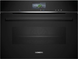 Bild von Siemens CS756G1B1 iQ700 Einbau Kompaktdampfbackofen 60 x 45 cm Schwarz