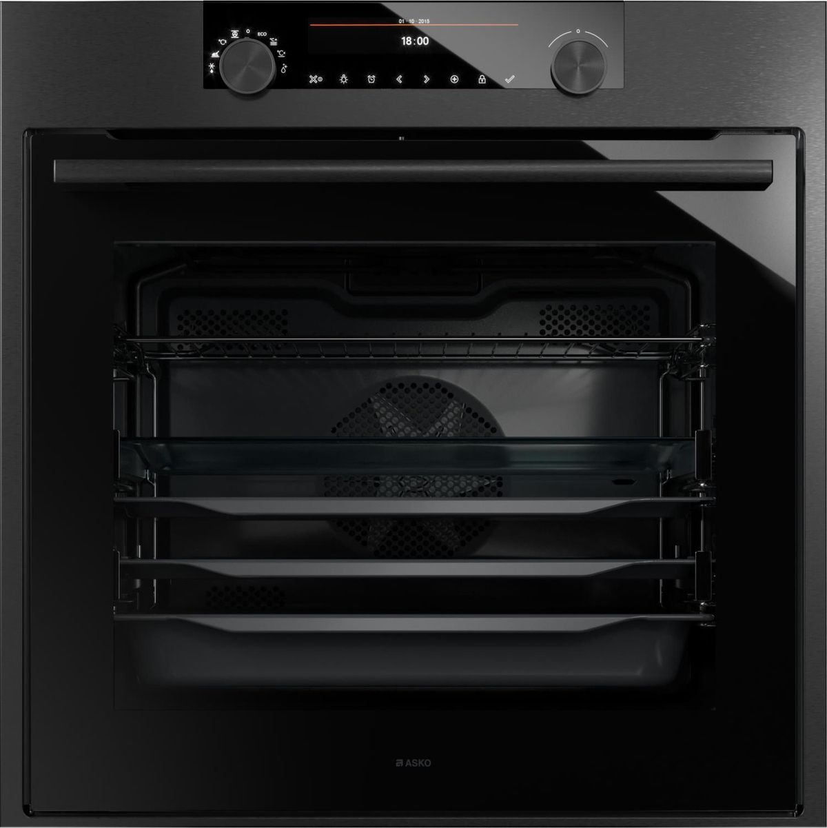 Bild von ASKO OT 8687 BB Backofen CRAFT  schwarz gebürsteter Black Steel-Edelstahl