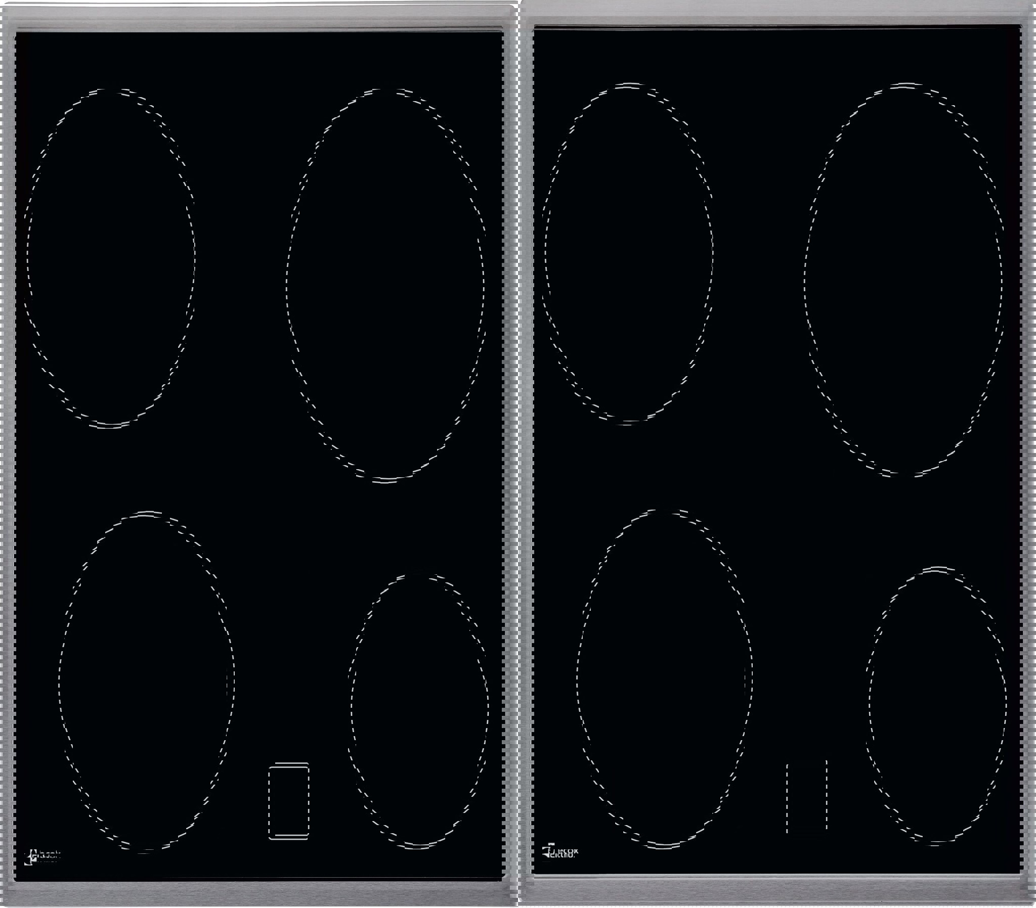 Bild von ELECTROLUX GK58VCN, Glaskeramik-Kochfeld, Schwarz, Rahmenart: Chrom, 949599458