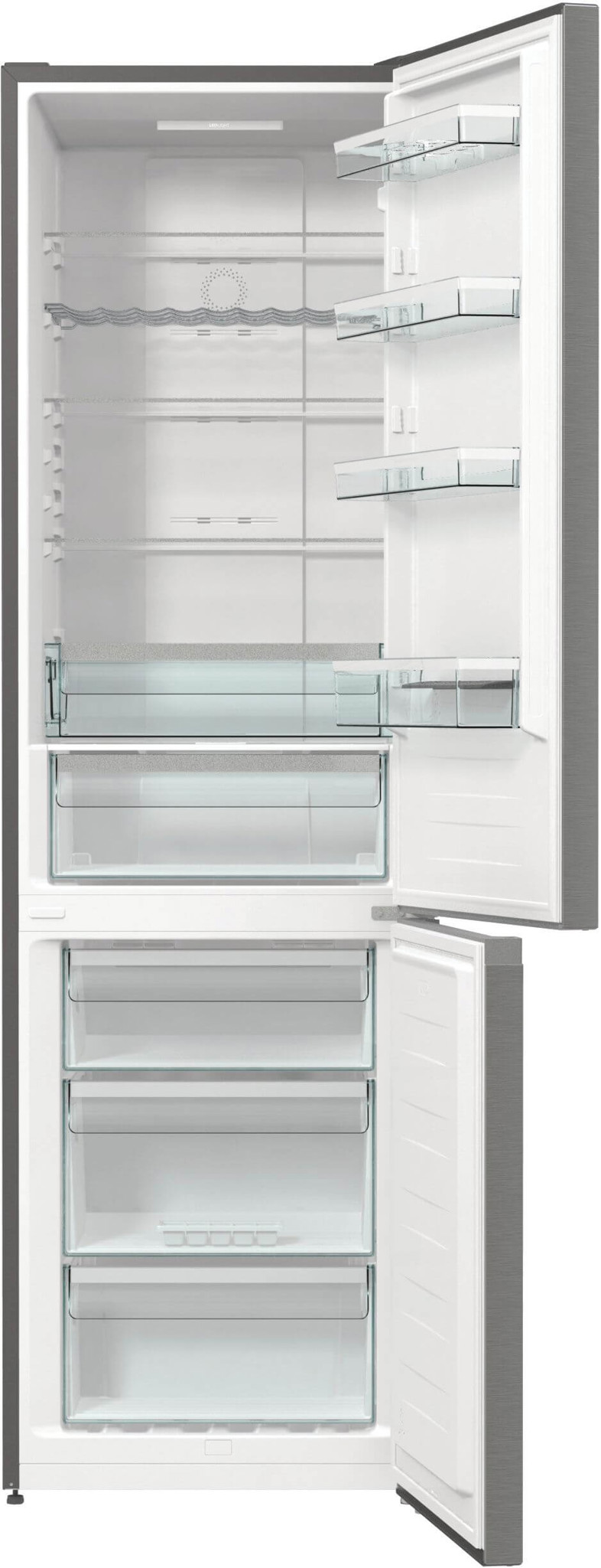 Bild von FORS FFC 602004 NE Kühl-Gefrierkombination freistehend FORS Bandung rechts, wechselbar Front Edelstahllook und silber
