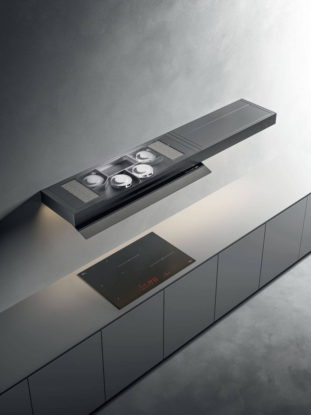 Bild von FALMEC SHELF 120 CR Dunstabzugshaube Wand  Personalisierbare Dekor