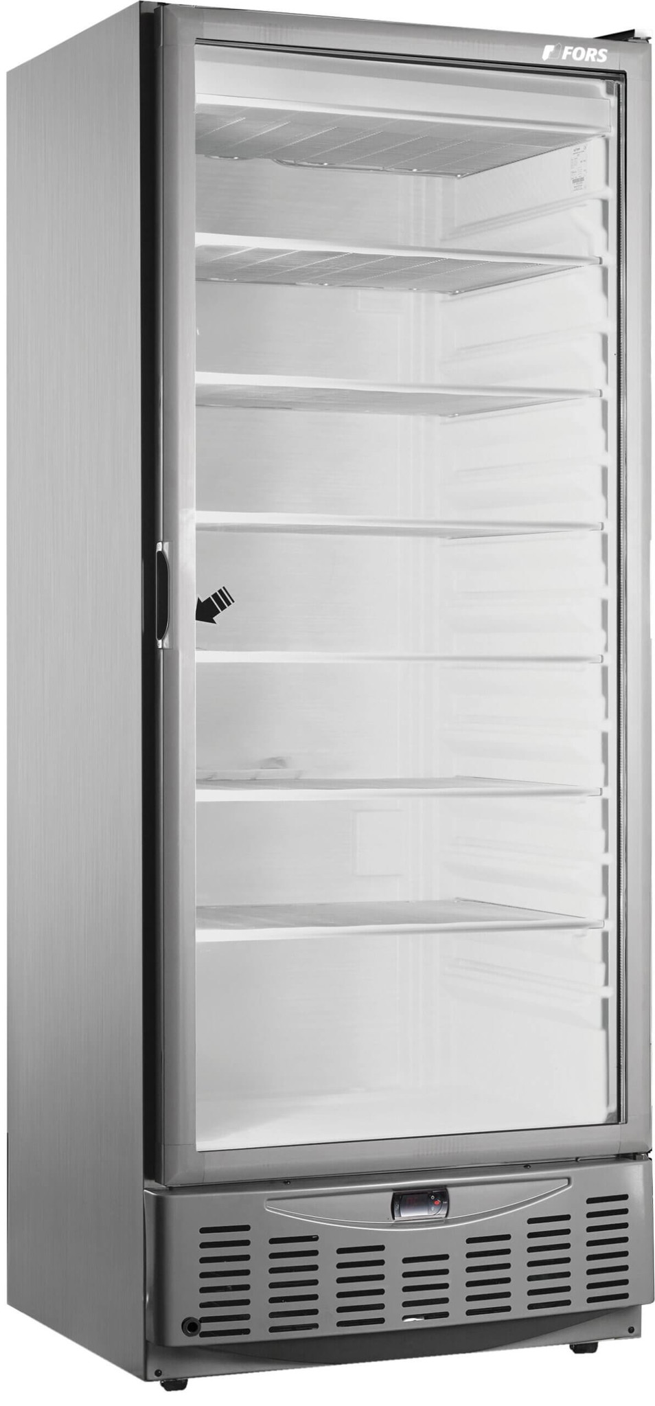 Bild von FORS CFS 550 GES Gastronomie- & Bäckerei-Gefrierschrank, Glastür, Edelstahl, GN 2/1 und 600x400 Bandung rechts fest 