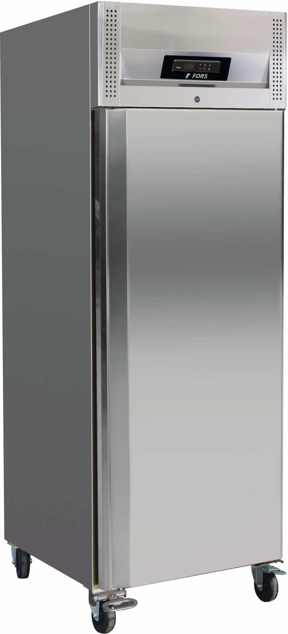 Bild von FORS GFV 7000 ES Gastronomie-Gefrierschrank, Volltür, Edelstahl, GN 2/1 Bandung rechts, wechselbar Edelstahl