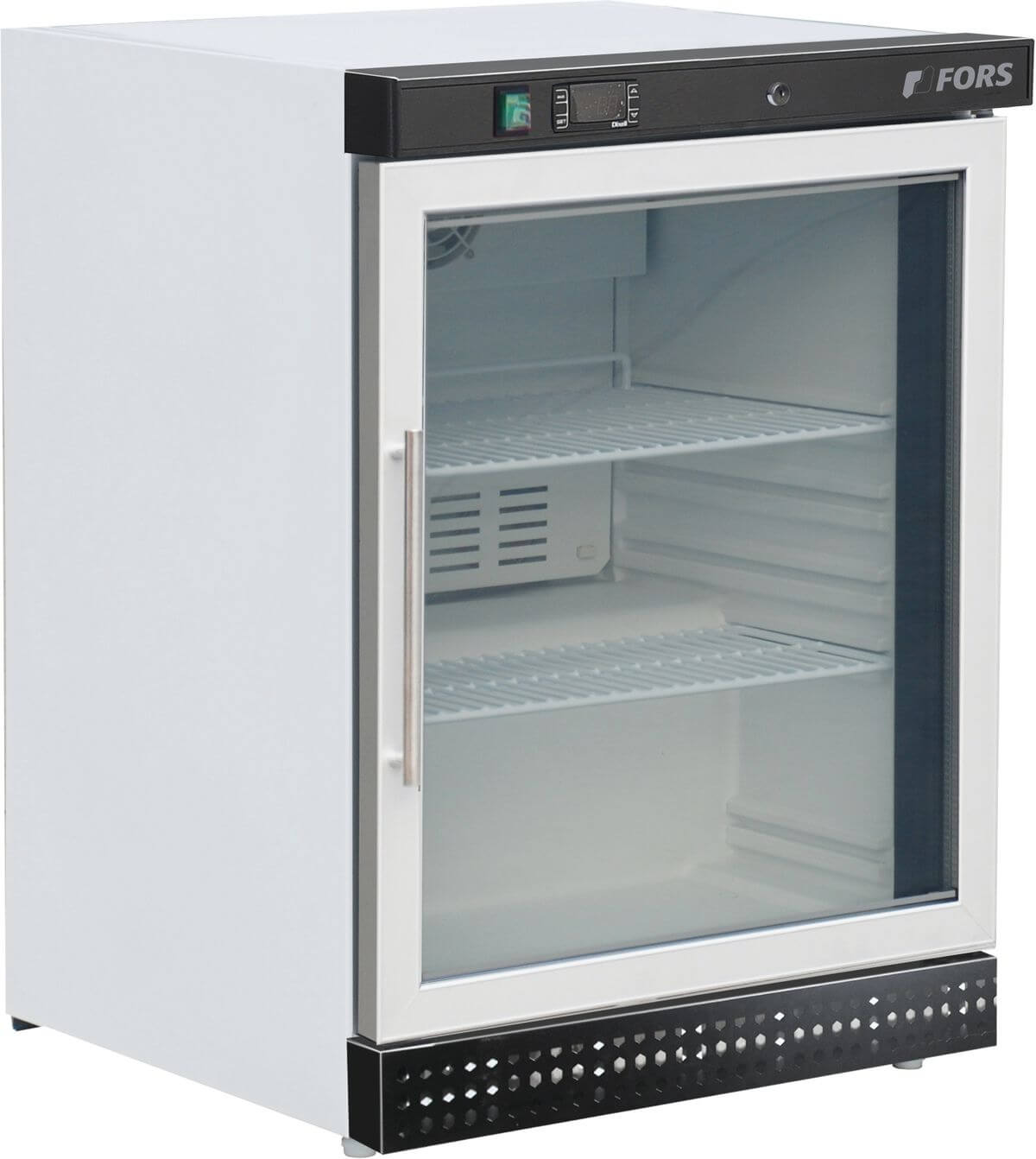 Bild von FORS UFV 1200 WG Gewerbe-Gefrierschrank, Glastür, weiss Bandung rechts fest Weiss
