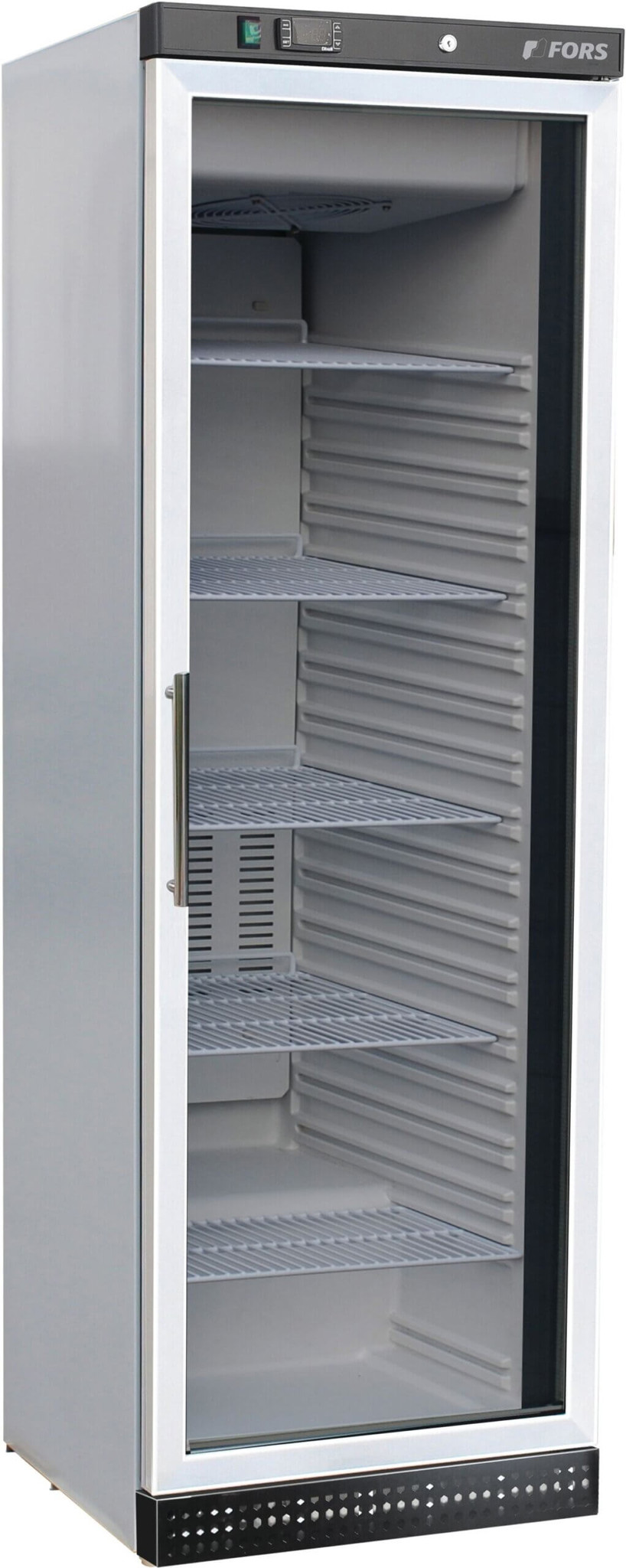 Bild von FORS UFV 4000 WG Gewerbe-Gefrierschrank, Glastür, weiss Bandung rechts fest Weiss