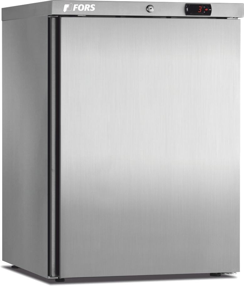 Bild von FORS CCV 150 ES Gewerbe-Kühlschrank, Volltür, Edelstahl Bandung rechts, wechselbar Edelstahl