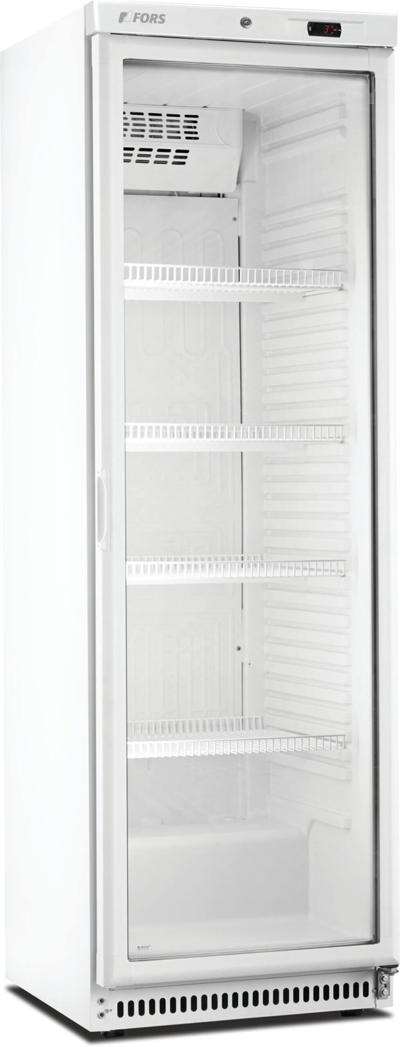 Bild von FORS CCV 400 WG Getränke- & Gewerbe-Kühlschrank, Glastür, Bandung rechts fest Weiss