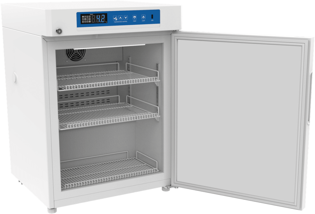 Bild von FORS CoolMed 7654 Medikamenten-Kühlschrank DIN 13277, 76 cm Bandung rechts fest Weiss