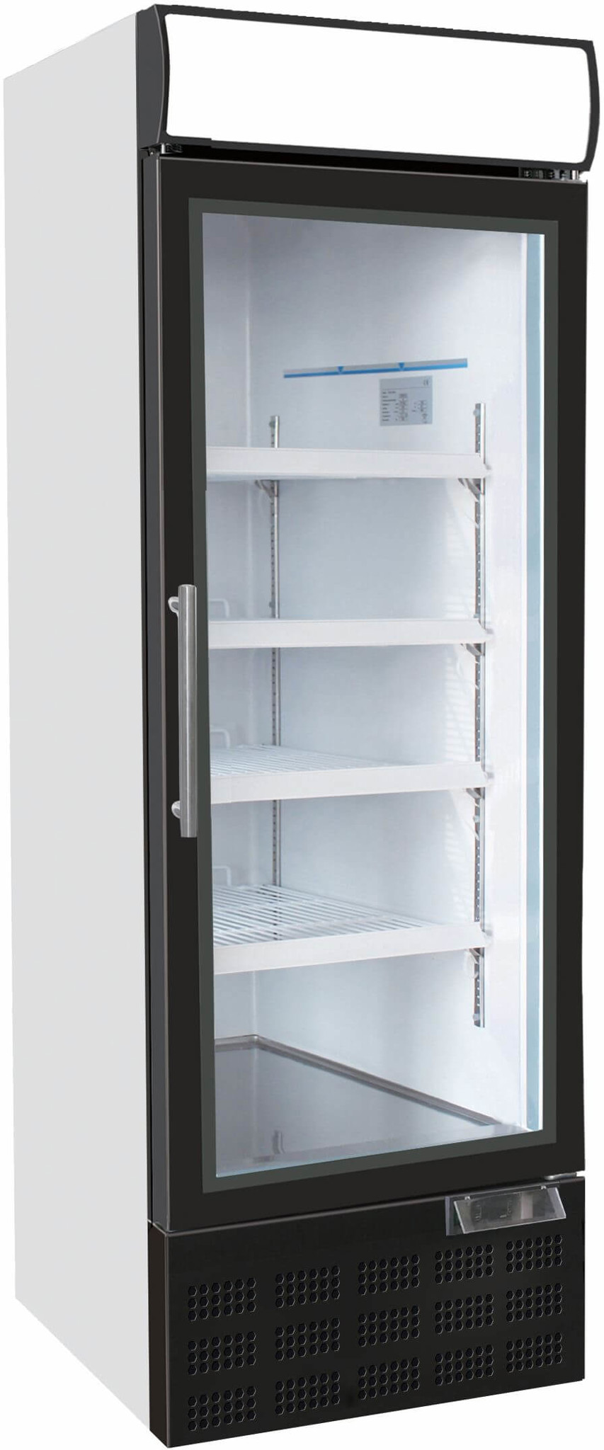 Bild von FORS PDFV 5000 G Gewerbe-Gefrierschrank, Glastür/Display, weiss Bandung rechts fest 