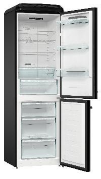 Bild von GORENJE ONRK 619 DBK-CH Kühl-/Gefrierkombination Schwarz rechts