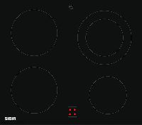 Bild von SIBIR 517161 GK 4240 F Glaskeramik-Kochfeld BlackDesign