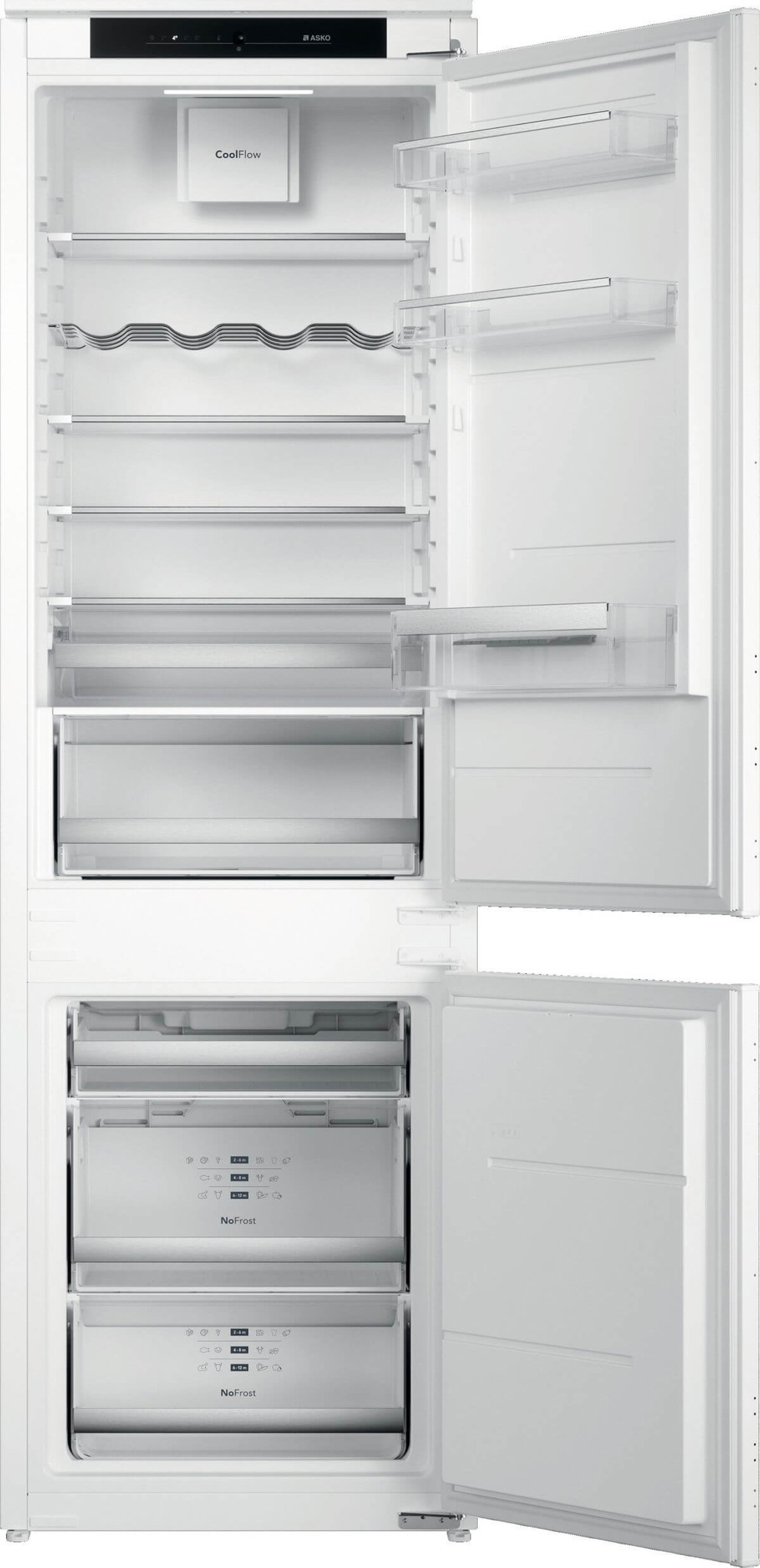 Bild von ASKO RFN 31831 SEI Kühl-Gefrierkombination Einbau PREMIUM Bandung rechts, wechselbar 