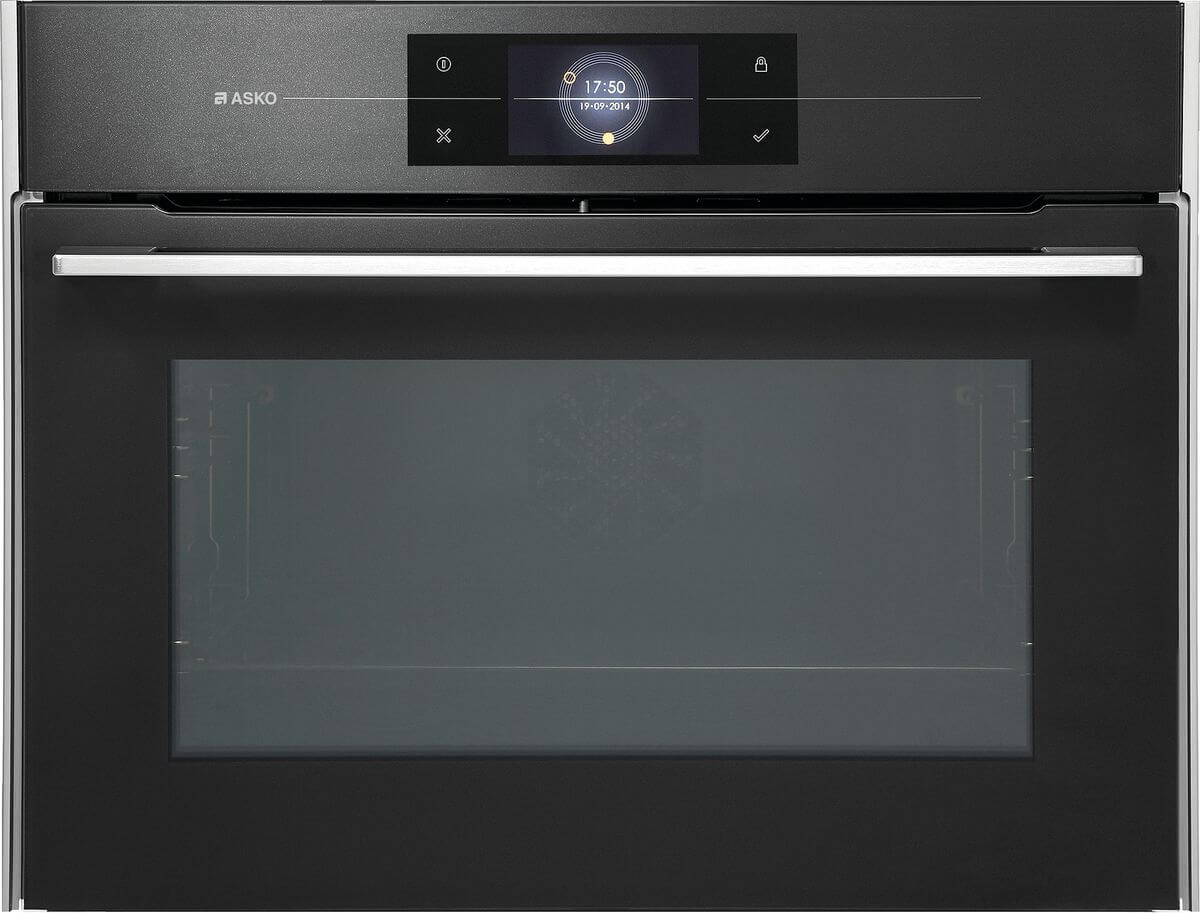 Bild von ASKO OCM 8478 G Combi Mikrowelle ELEMENTS  schwarzes Glas mit Perlmutt-Effekt