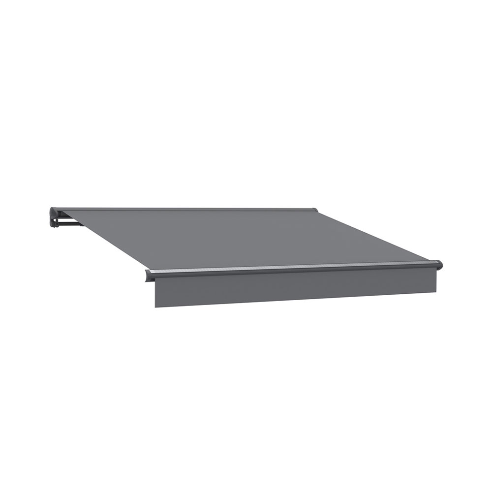 Bild von CONTINI Halbkasettenmarkise mit Solar 395x300cm anthrazit
