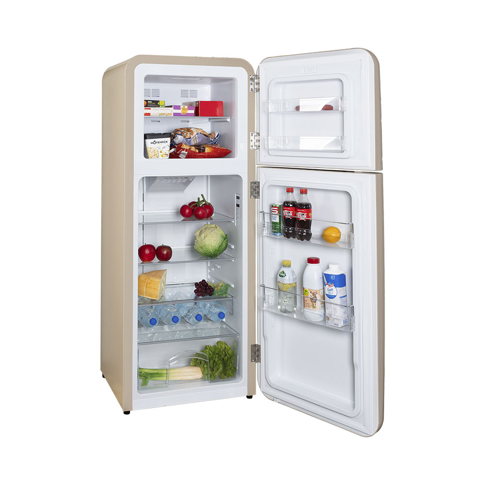 Bild von Kibernetik KSTK253 Retro Kühl-Gefrierkombination beige