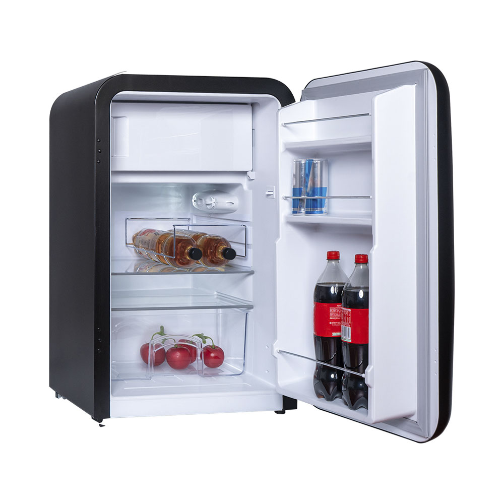 Bild von Kibernetik KSG92 Retro Kühlschrank schwarz