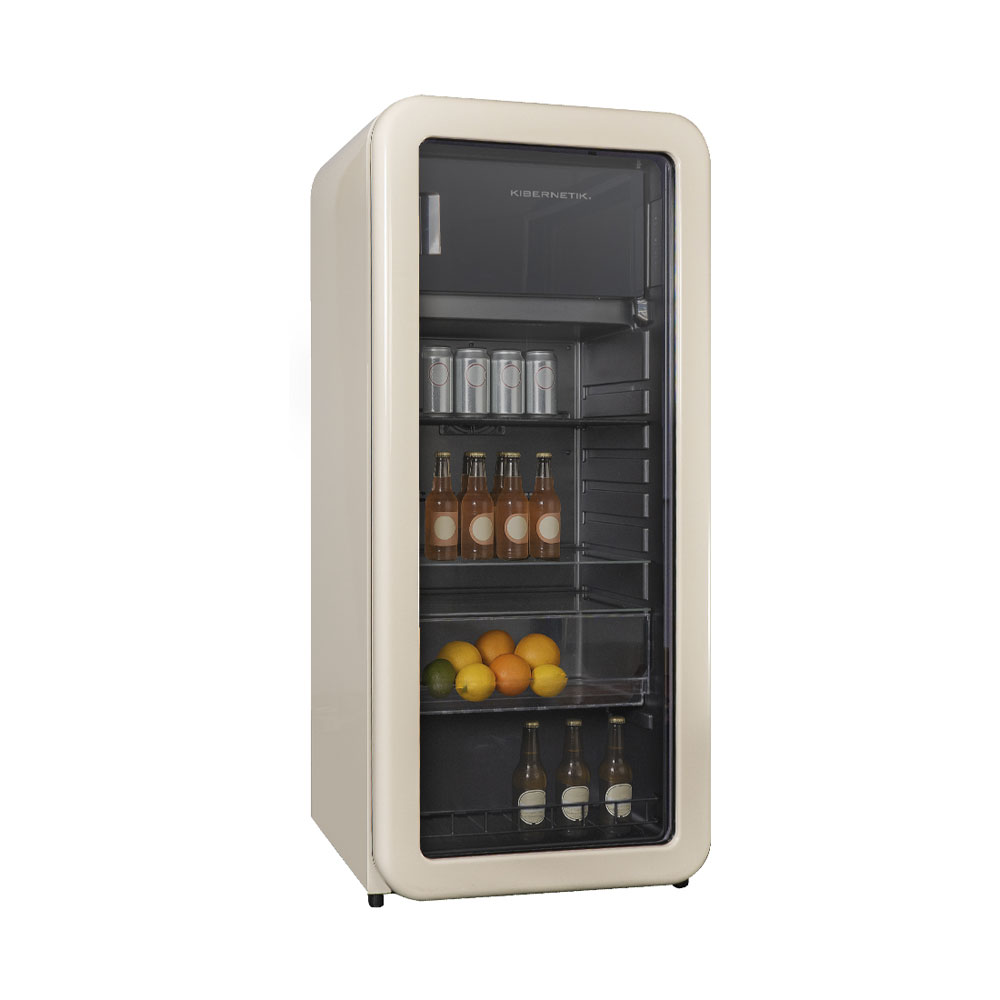 Bild von Kibernetik RKS149 Retro Getränkekühlschrank beige