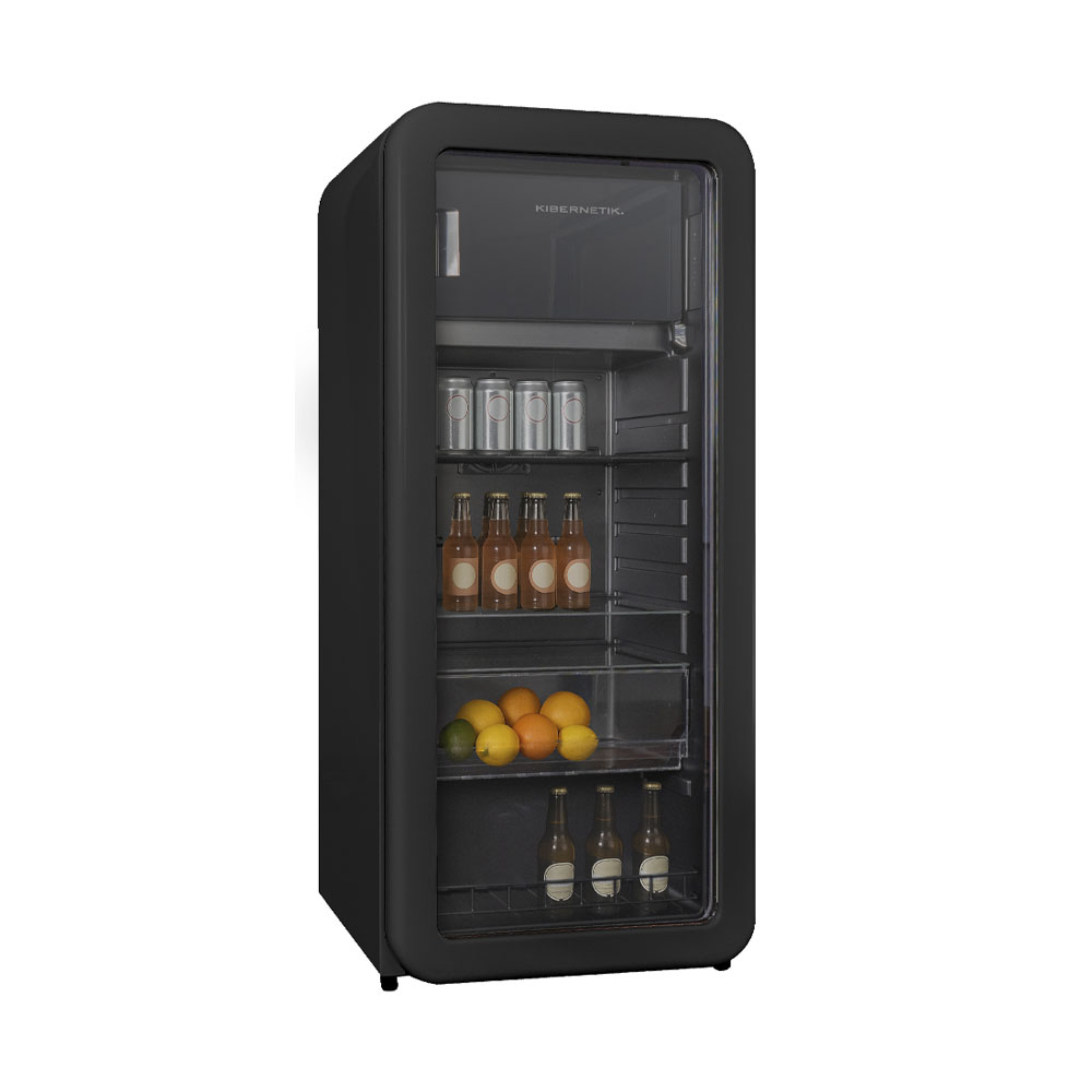 Bild von Kibernetik RKS149 Retro Getränkekühlschrank schwarz