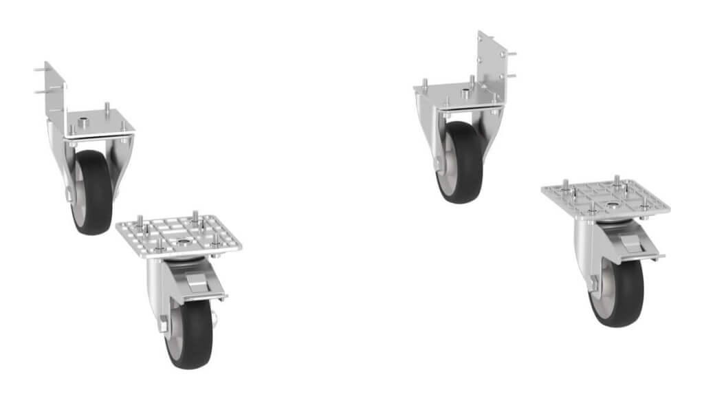 Bild von LIEBHERR 9086926 Nachrüstsatz Rollen, 8cm