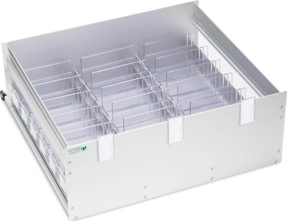 Bild von H+H 305210N Einzeleinschub AluCool MEDI / BLUT, 161 mm  Aluminium