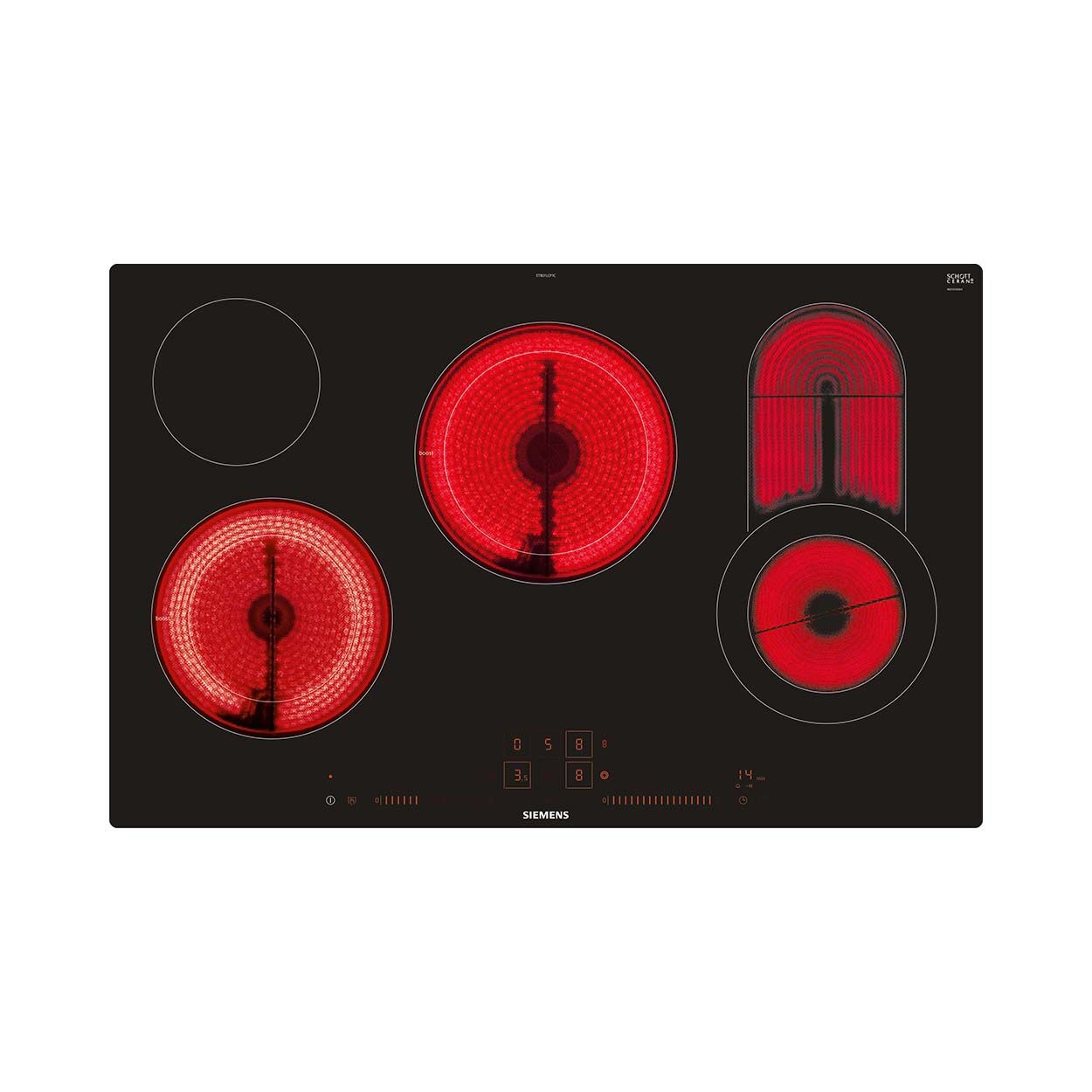 Bild von Siemens ET801LCP1C iQ300 Elektrokochfeld 80 cm Schwarz