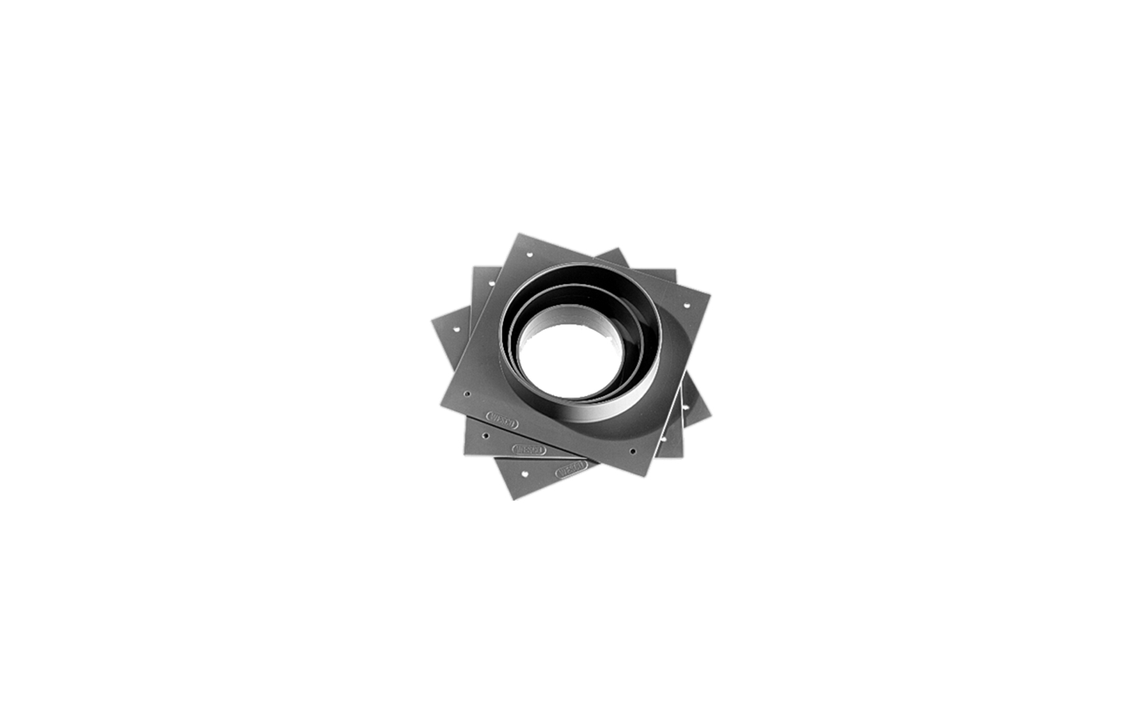 Bild von Wesco Stutzen ø 180 mm Flansch 200 mm verzinkt, Saugstutzen, 4000576