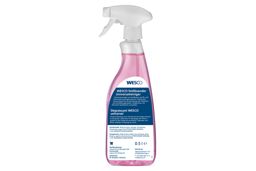 Bild von Wesco WESCO fettlösender Universalreiniger, Flasche mit Zerstäuber 500 ml, 4000626