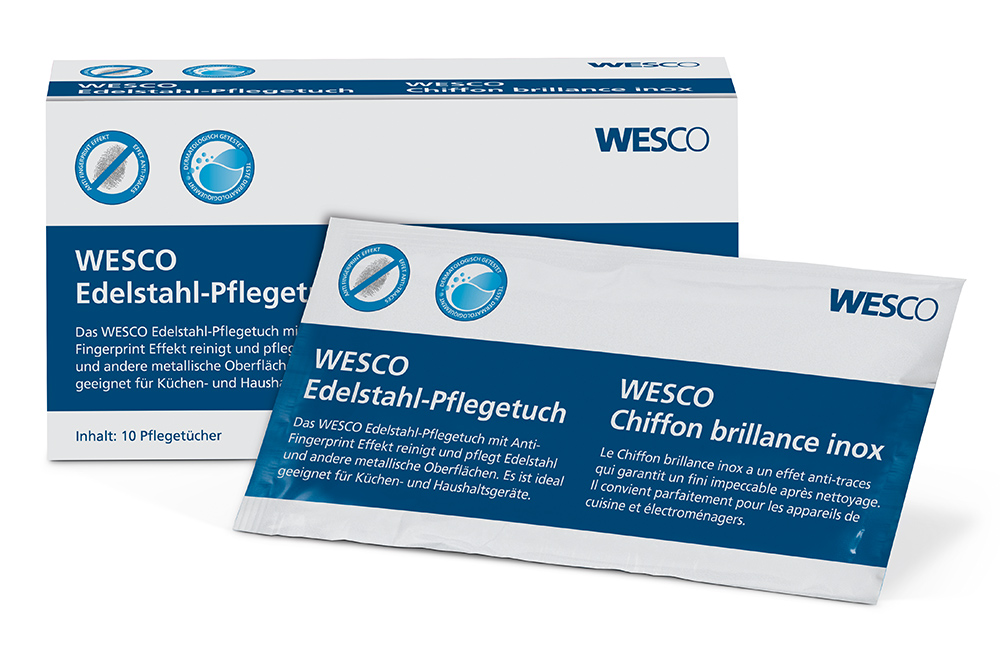 Bild von Wesco WESCO Edelstahl-Pflegetuch , 10er Packung, 4008136