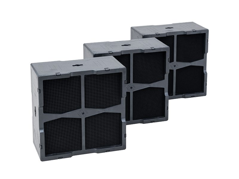 Bild von Wesco Aktivkohlefilter WKA 101 x101 x 51 mm, Set à 3 Stück passend zu Piana Start, 4012500
