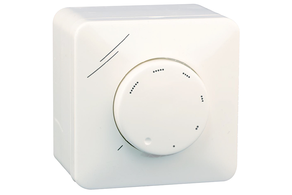 Bild von Wesco WE 15 Drehzahlregler für externe , EC-Ventilatoren UP/AP weiss komplett, 4013750