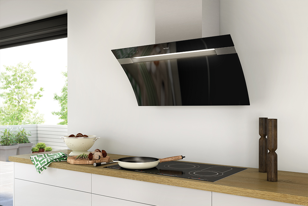 Bild von Wesco BKH 90 GL schwarz Umluft mit PlasmaMade, Kopffreihaube Glassline, 4011574-620