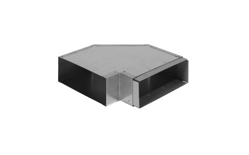 Bild von Wesco Flachkanal Typ 100 Bogen waagrecht 90°