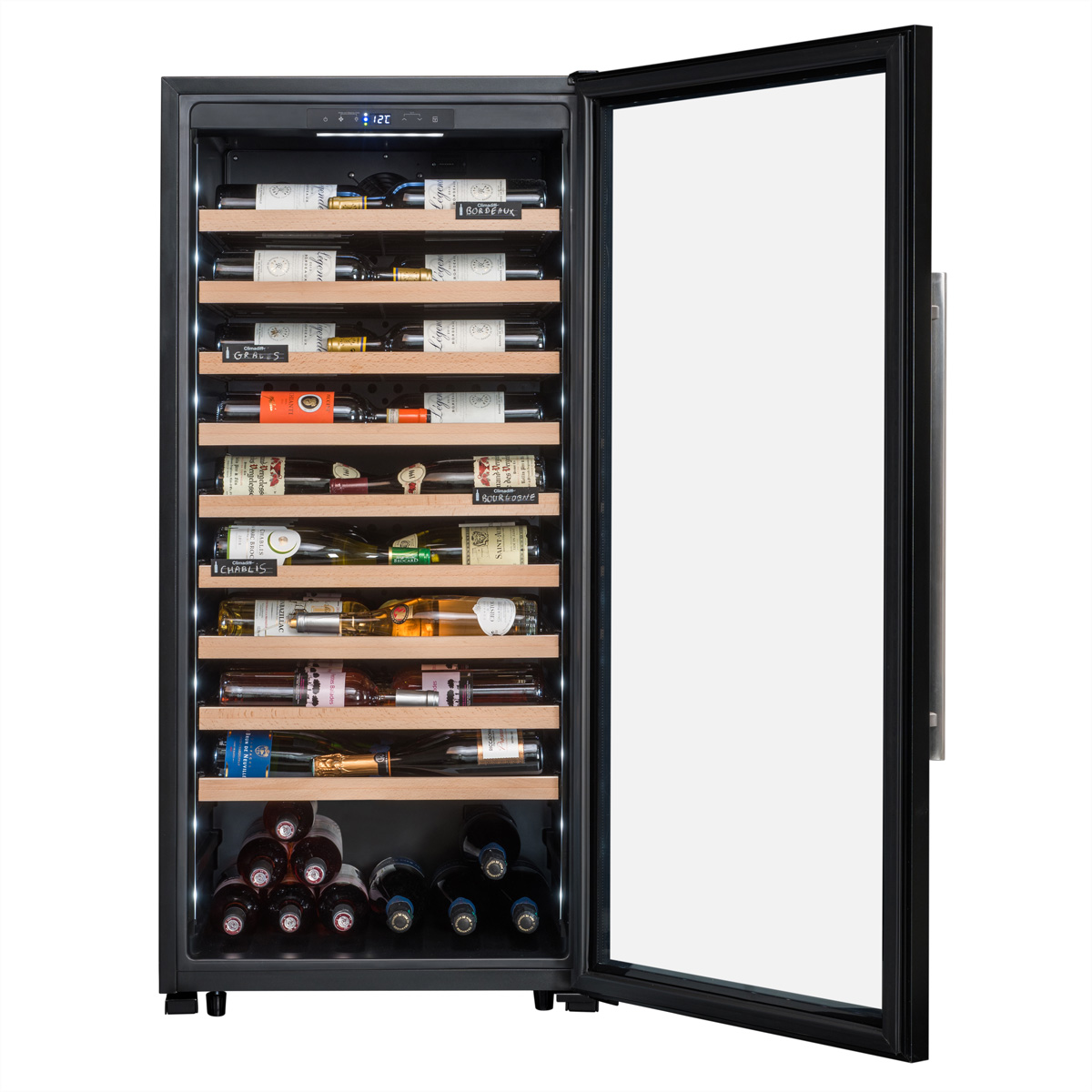 Climadiff CPF100B1 Weinkühlschrank CPF100B1, Freistehend, 1 Zone, 98 Flaschen