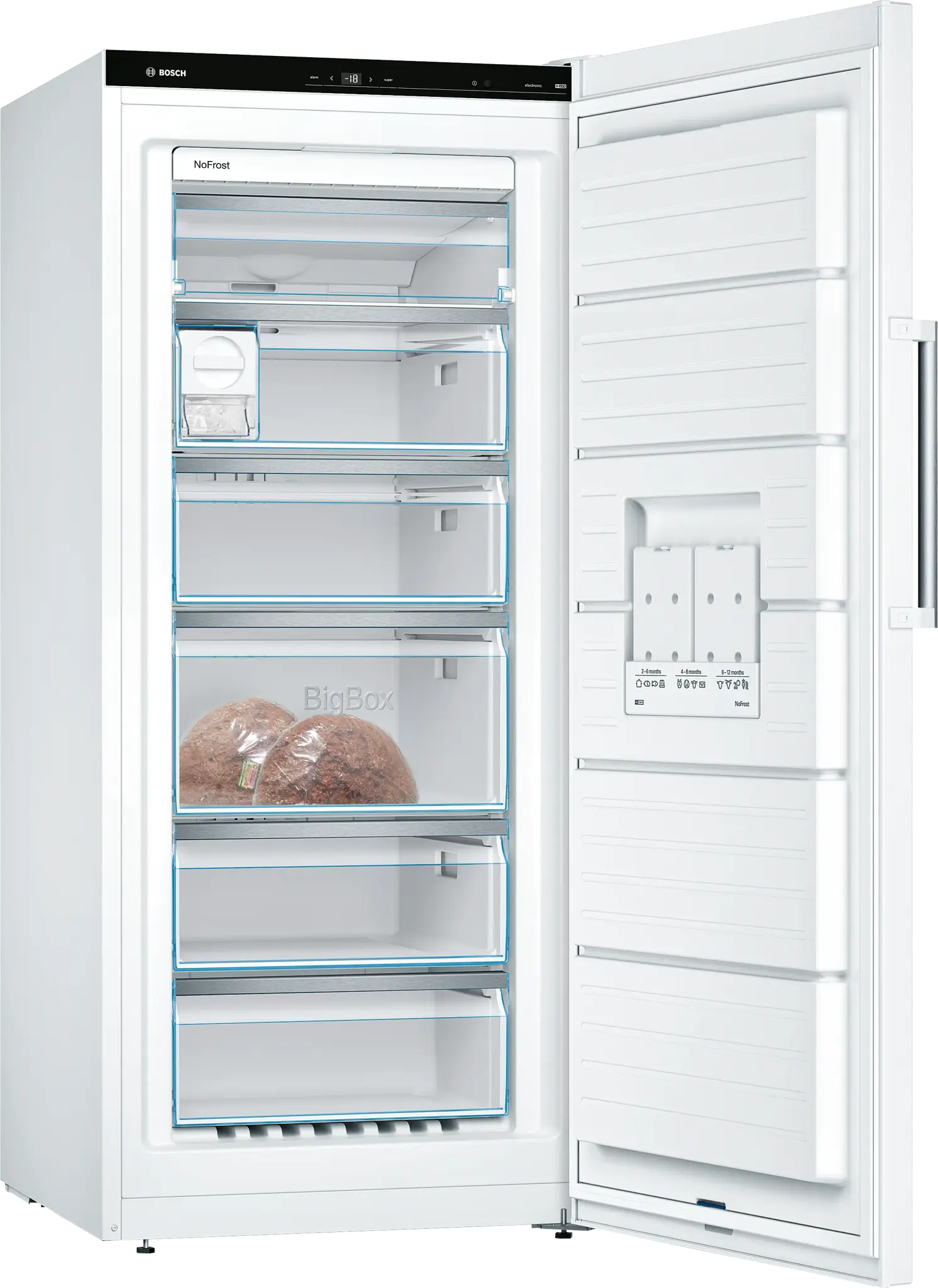 Bosch GSN51AWDV Serie 6 Freistehender Gefrierschrank, 161 x 70 cm, Weiss