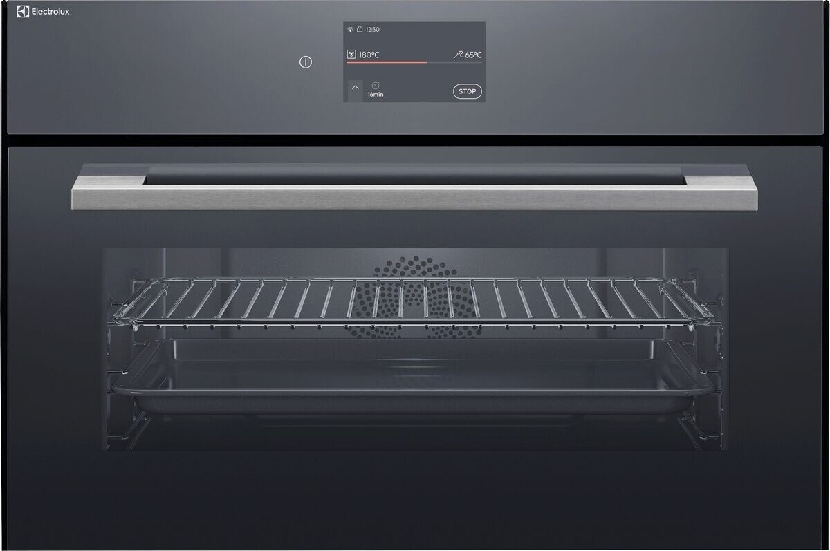 Electrolux EB3GL4CN Kompakt-Backofen Chrom mit Antifingerprint Beschichtung Beheizungsart: Heissluft, 944005221