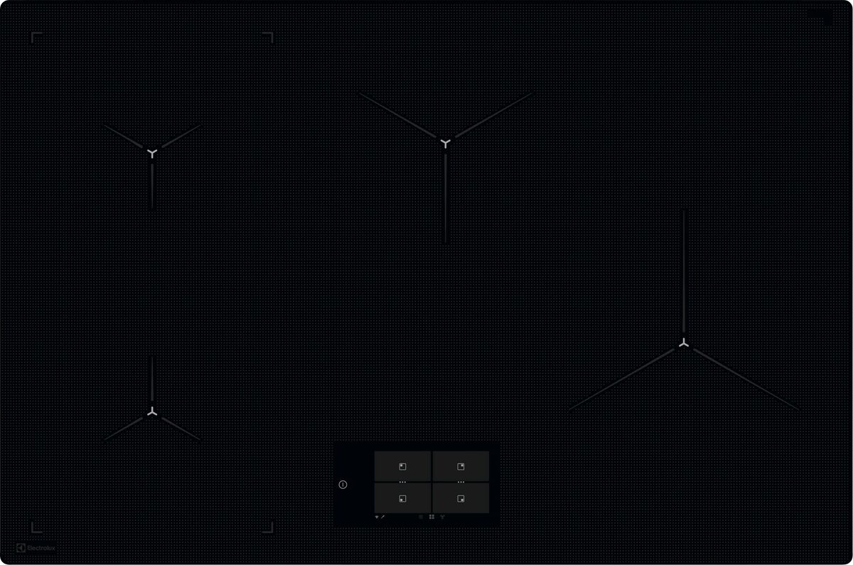 Electrolux GK78FTIPO Induktions-Kochfeld Schwarz Rahmenlos Gerätebreite 78, 949599447