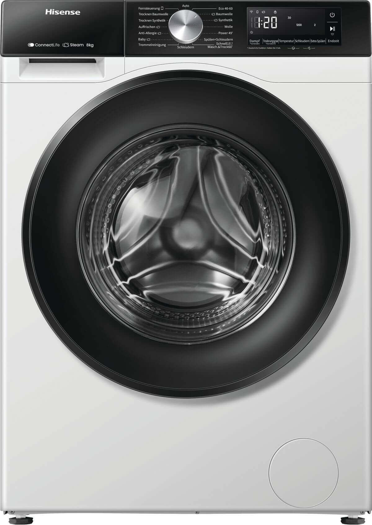 HISENSE WD3S8043BW3 Waschtrockner 3S