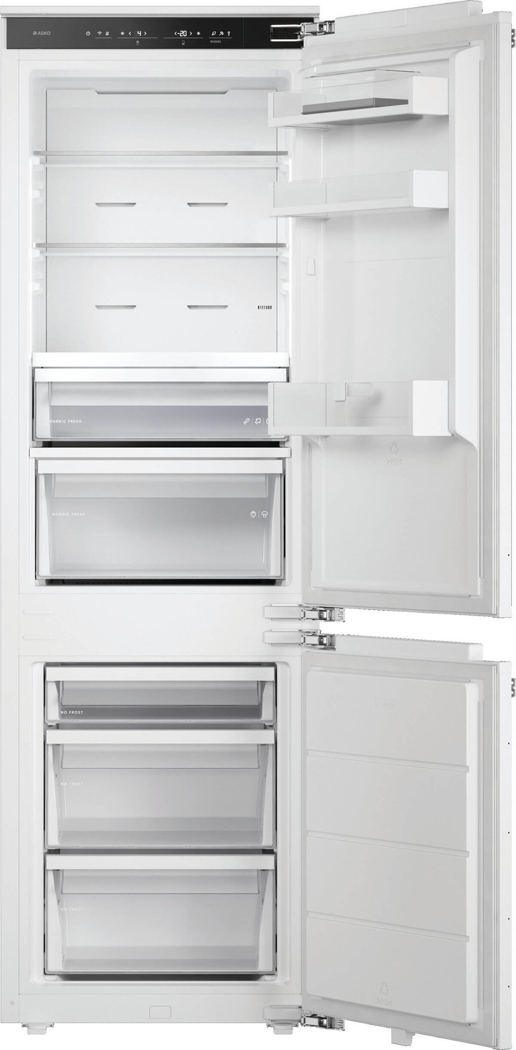 ASKO RBC276DNC1 Kühl-Gefrierkombination Einbau PREMIUM