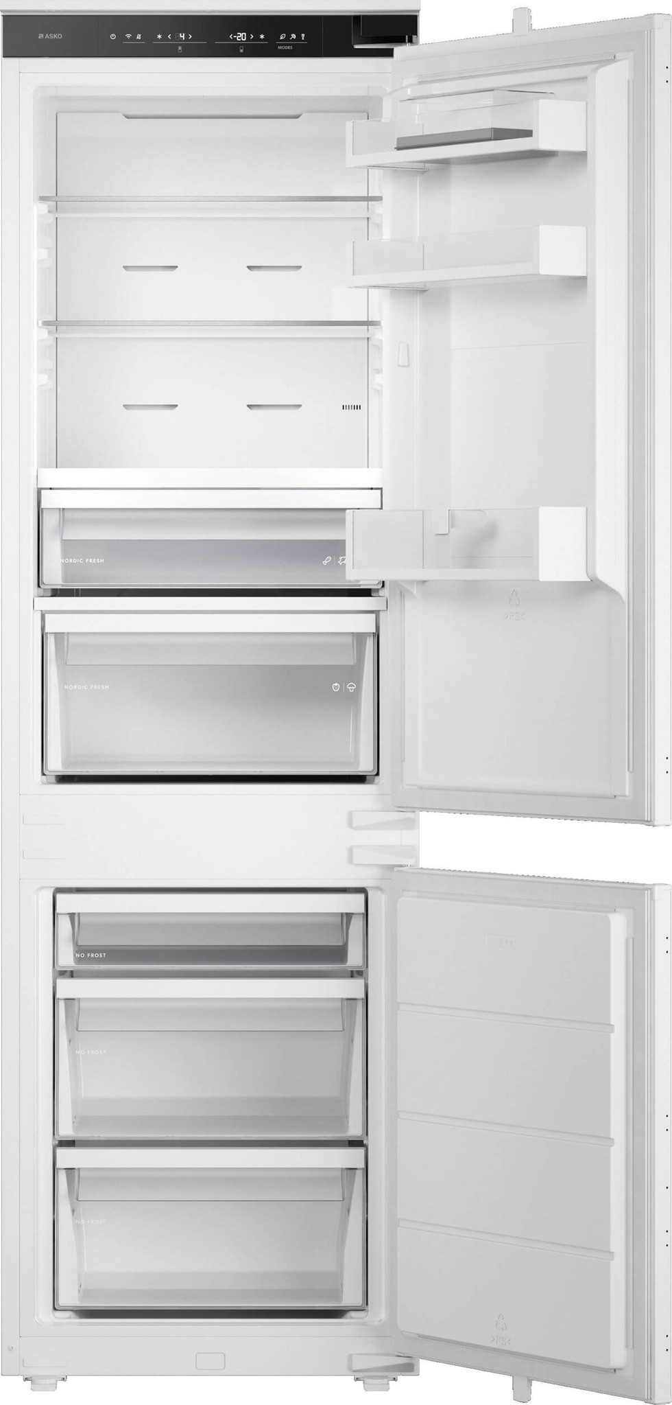 ASKO RBC276SND1 Kühl-Gefrierkombination Einbau ADVANCED
