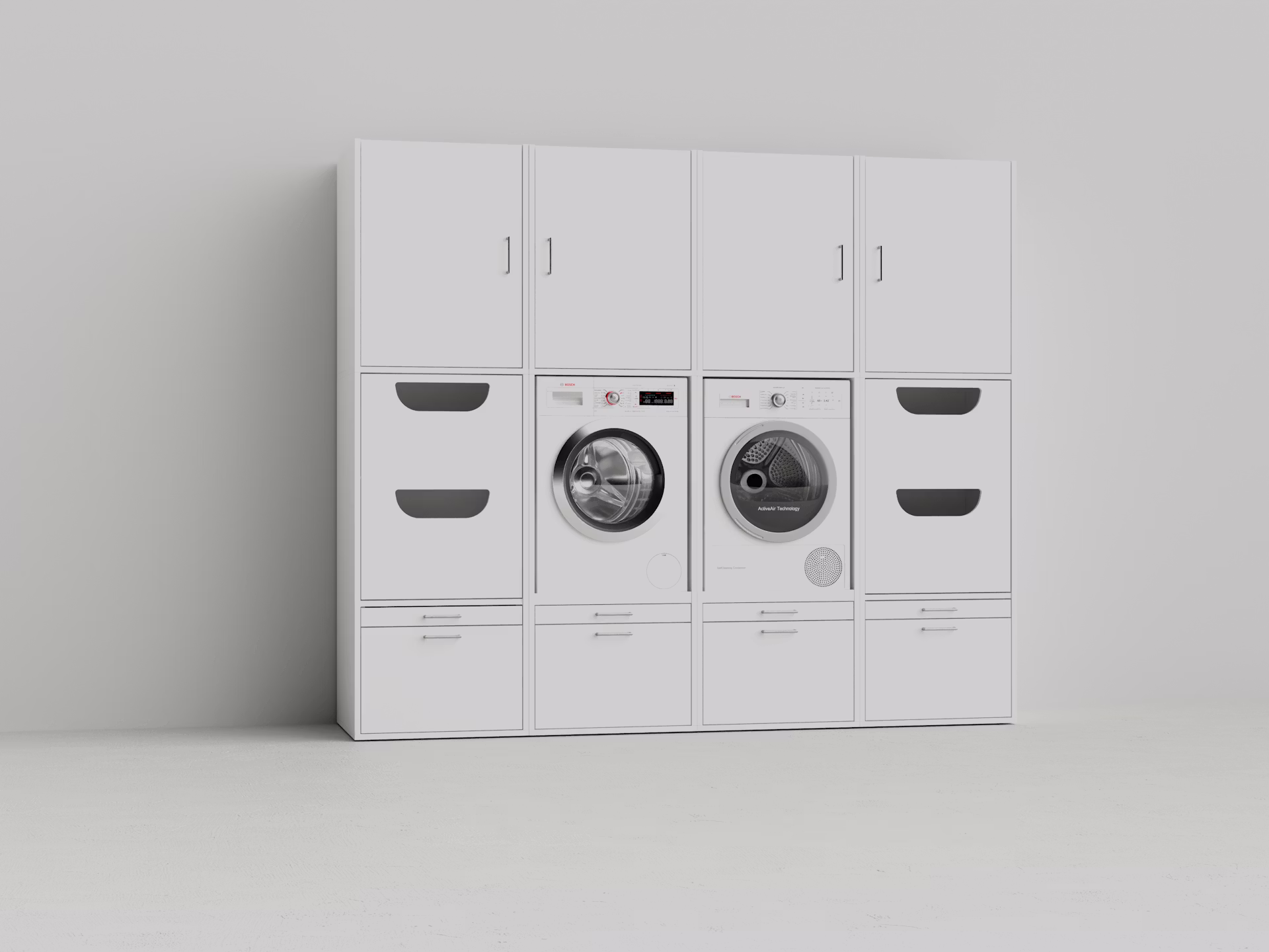 Adago Home Schrankwand 1.4 weiss 2xWSCS1462+2xWSCS146+4xWSCN087+2xWSGN087