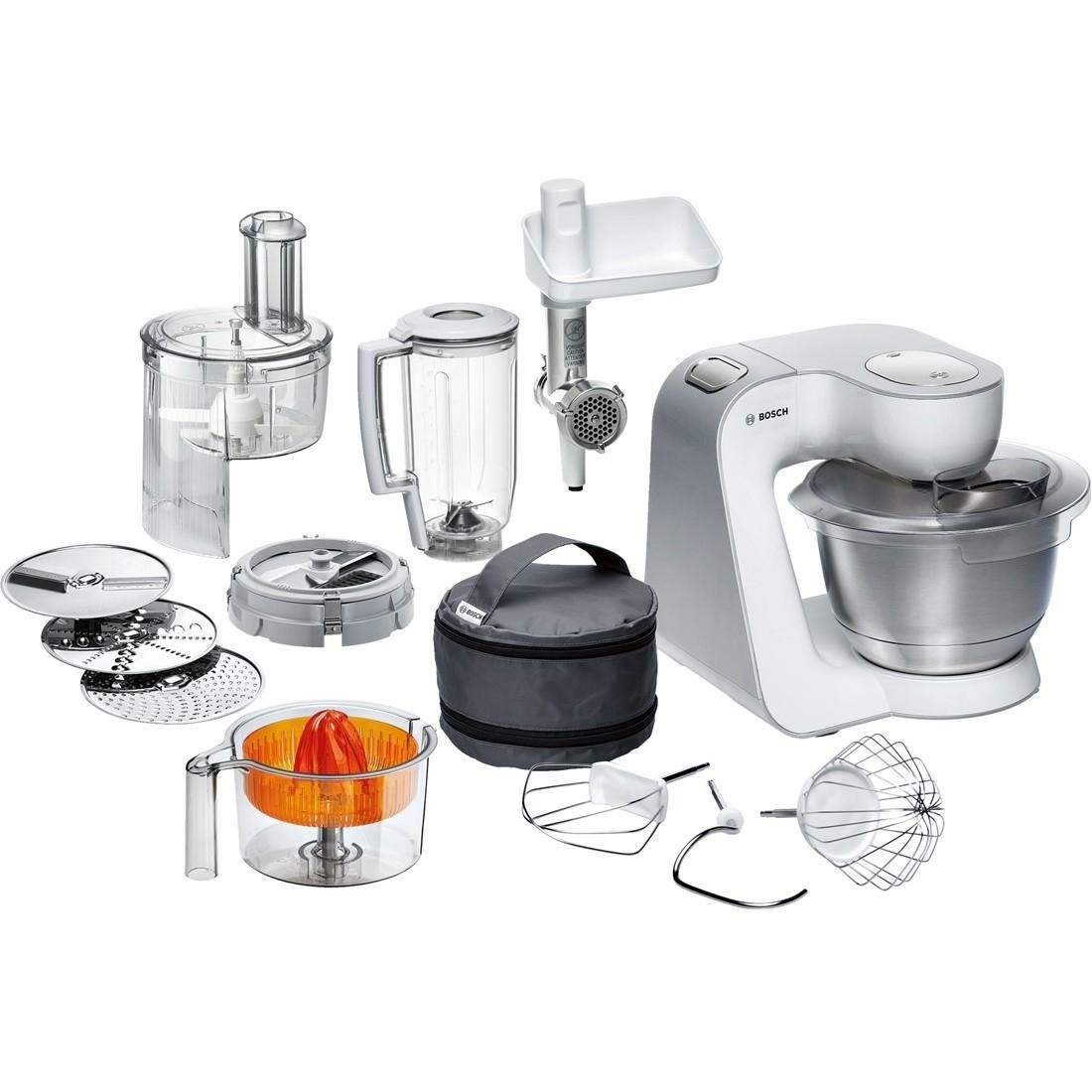 BOSCH MUM54251 Küchenmaschine MUM5 900 W Weiss silber-SILVER TECH GmbH ...
